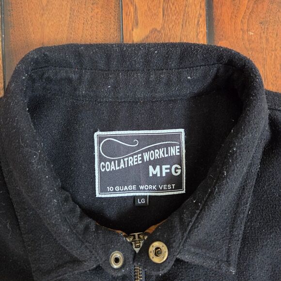 COALATREE Workline MFG 10 Gauge Work Vest Mens L Burnt Orange Wool Blend Liner - Picture 2 of 10